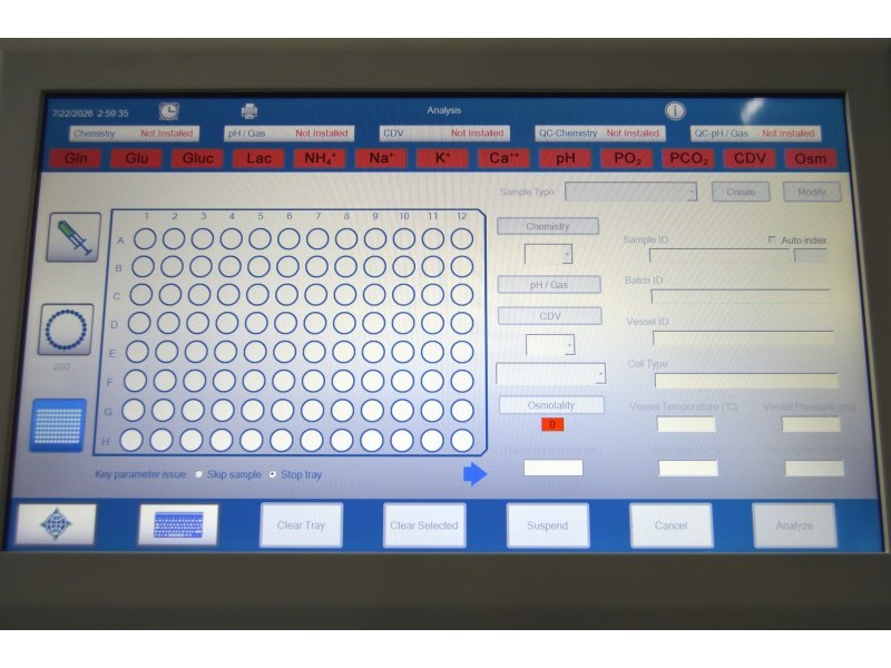 Nova Biomedical BioProfile FLEX2 Automated Cell Culture Analyzer w/ OSM48 Osmometer, GAS Module, Cell Density & Viability module, MADE IN 2024