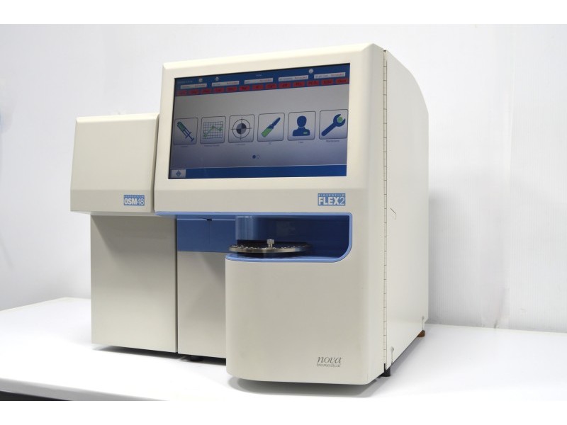 Nova Biomedical BioProfile FLEX2 Automated Cell Culture Analyzer w/ OSM48 Osmometer, GAS Module, Cell Density & Viability module, MADE IN 2023