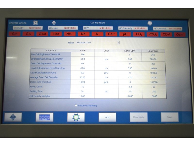 Nova Biomedical BioProfile FLEX2 Automated Cell Culture Analyzer w/ OSM48 Osmometer, GAS Module, Cell Density & Viability module, MADE IN 2023