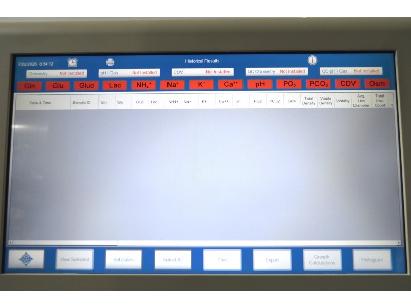 Nova Biomedical BioProfile FLEX2 Automated Cell Culture Analyzer w/ OSM48 Osmometer, GAS Module, Cell Density & Viability module, MADE IN 2023