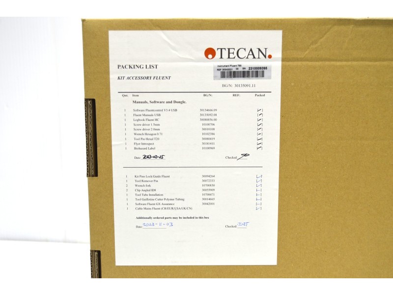 Tecan Fluent 780 Liquid Handler w/ Span-8 FCA, Multi-Channel MCA 384 Head, RGA Gripper, YOM2023