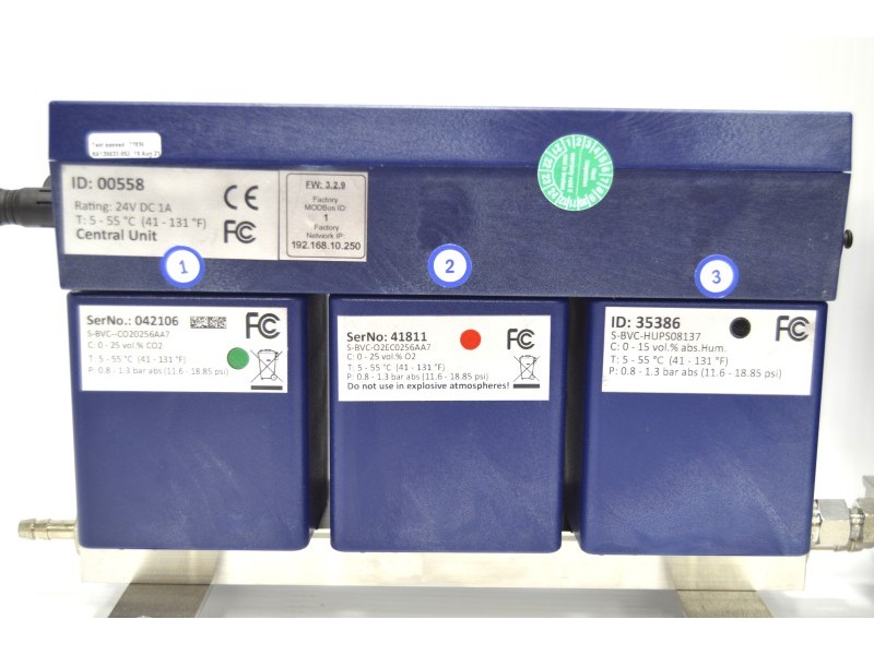 Infors HT Labfors 5 Bench-Top Bioreactor System for Microorganisms 3-Fold, Jacketed 3.6 L Vessels