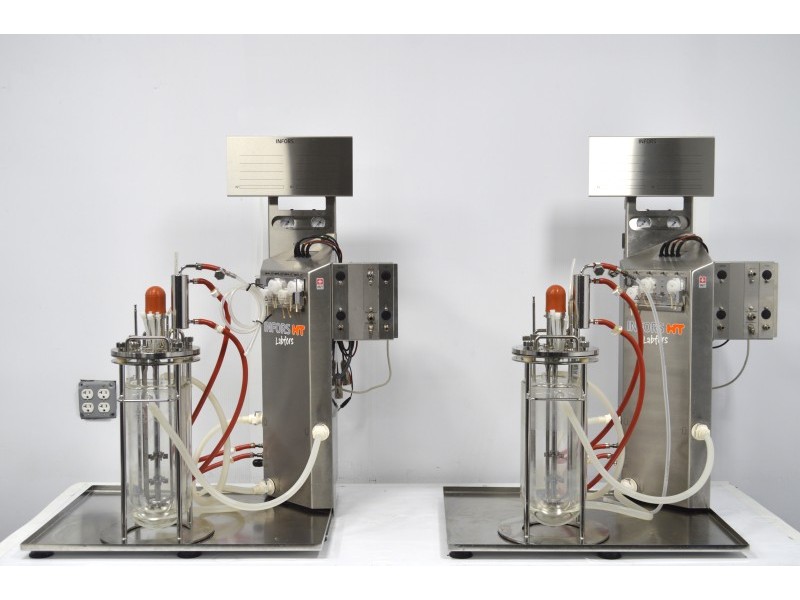 Infors HT Labfors 5 Bench-Top Bioreactor System for Microorganisms 3-Fold, Jacketed 3.6 L Vessels