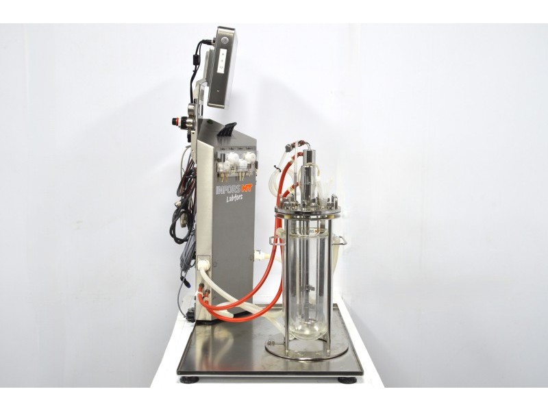 Infors HT Labfors 5 Bench-Top Bioreactor System for Microorganisms 3-Fold, Jacketed 3.6 L Vessels