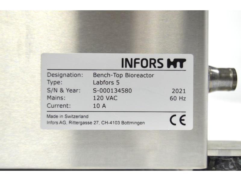 Infors HT Labfors 5 3-Fold Bench-Top Bioreactor System with 3.6 L Jacketed Vessels, Integrated Gas Mixing & Off-Gas Analysis