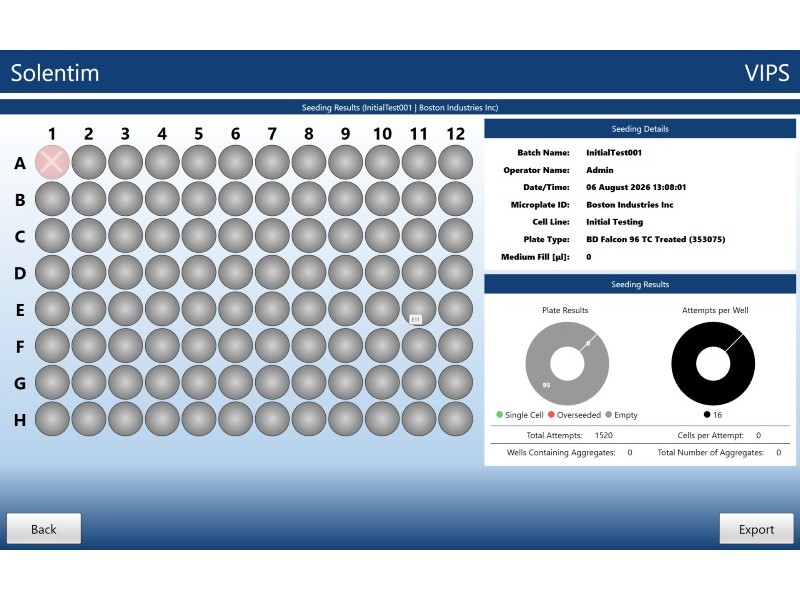 Solentim Cell Metric VIPS Verified In-Situ Plate Seeding System w/ Cell Metric CLD High Contrast Imager Monoclonality System