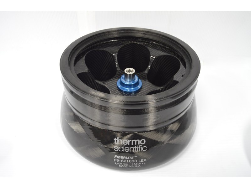 NEW Thermo Scientific Fiberlite F9-6x1000 LEX Fixed Angle Rotor w/ Auto-Lock for Sorvall LYNX 6000 Centrifuge