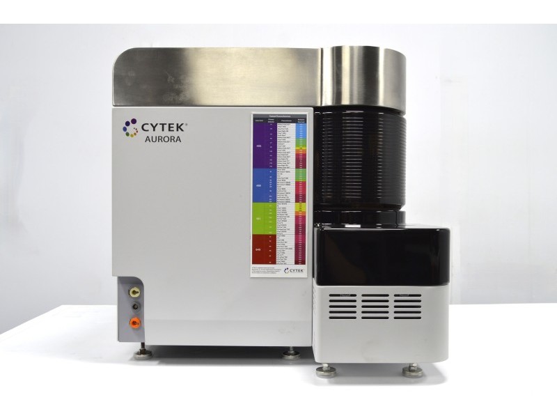 Cytek Aurora Flow Cytometry System (4)Lasers/(48)Fluorescence Channels/(51)Detector w/ ASL Loader