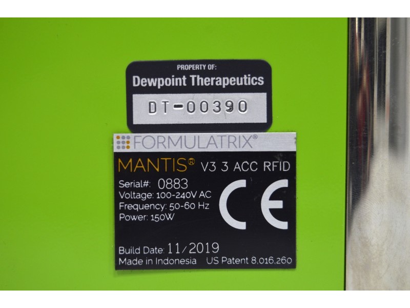 Formulatrix Mantis V3.3 ACC RFID Microfluidic Microplate Dispenser