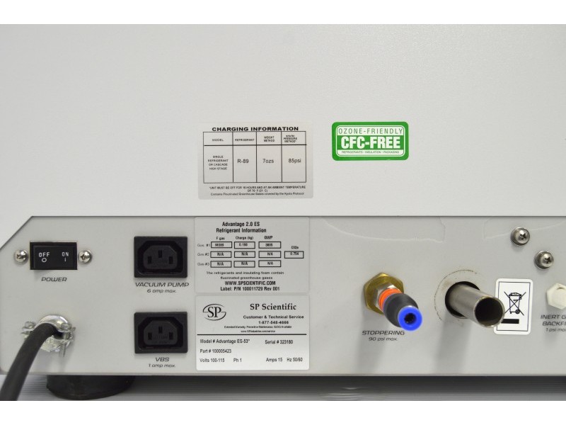 SP Scientific VirTis Advantage ES-53 BenchTop Freeze Dryer