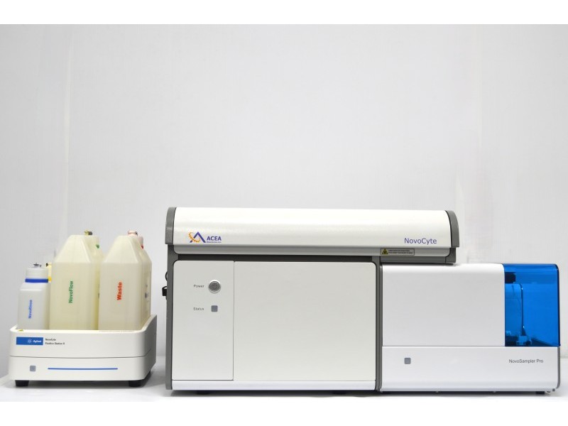 Agilent ACEA NovoCyte 3000 Flow Cytometer (3)Lasers/(13)Colors/(8)Detectors w/ NovoSampler Pro & Fluidics Station II