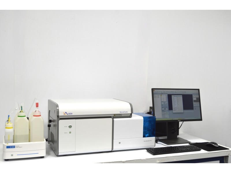 Agilent ACEA NovoCyte 3000 Flow Cytometer (3)Lasers/(13)Colors/(8)Detectors w/ NovoSampler Pro & Fluidics Station II