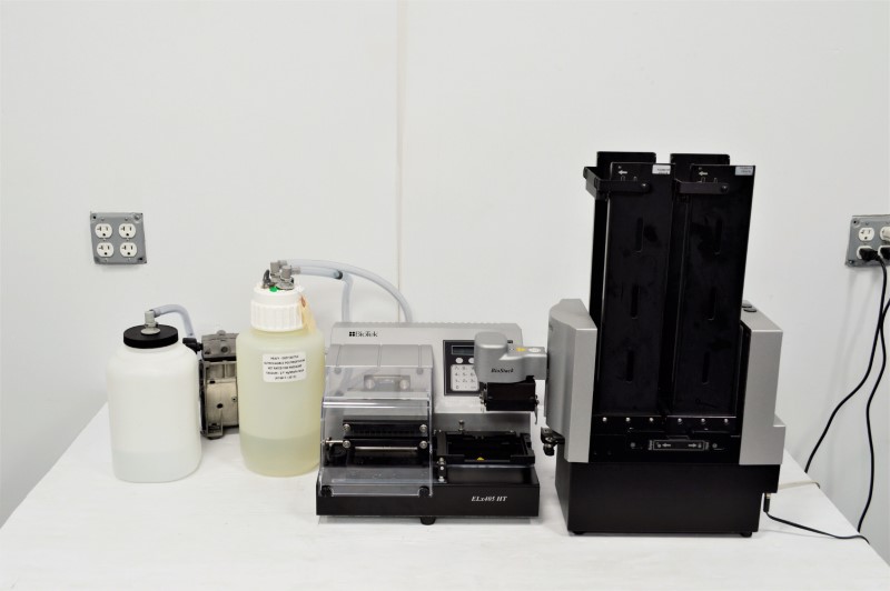 BioTek ELx405 HT Microplate Washer ELX405HTVS w/Biostack Unit5 Pred 405 ...